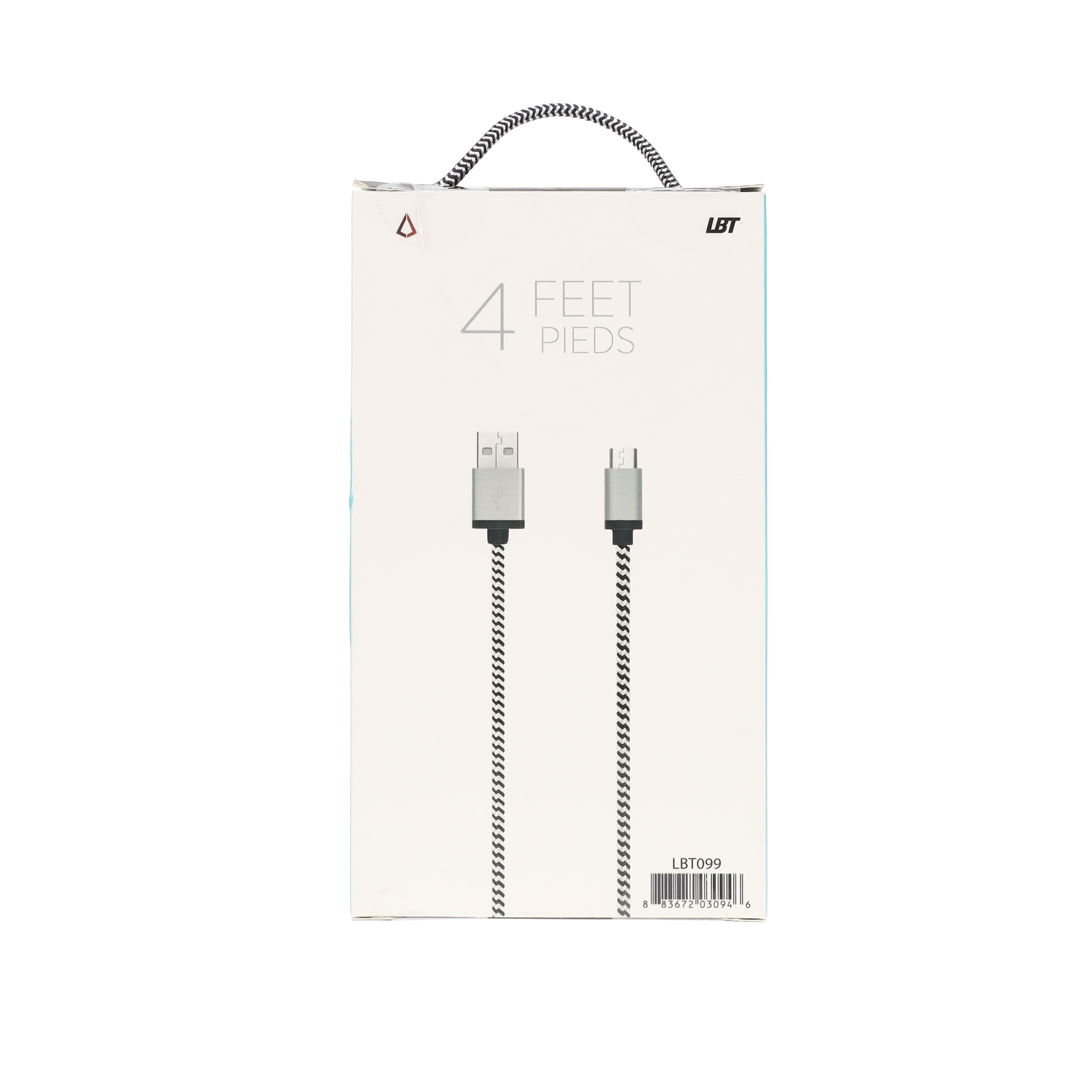 4 ft Braided Cable (USB-A to Micro USB Cable)