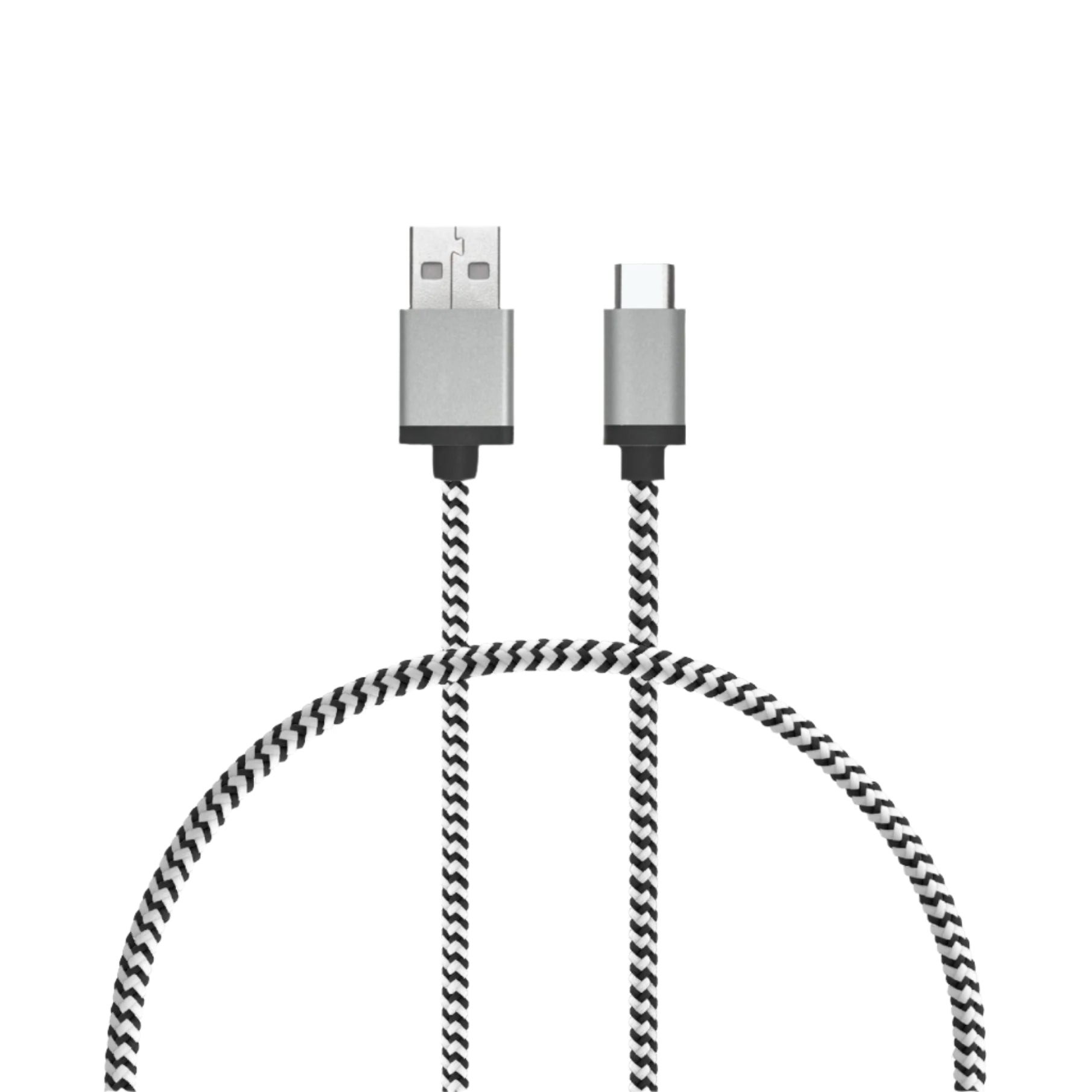 1 Ft. Braided Cable (USB-A to USB-C Cable)