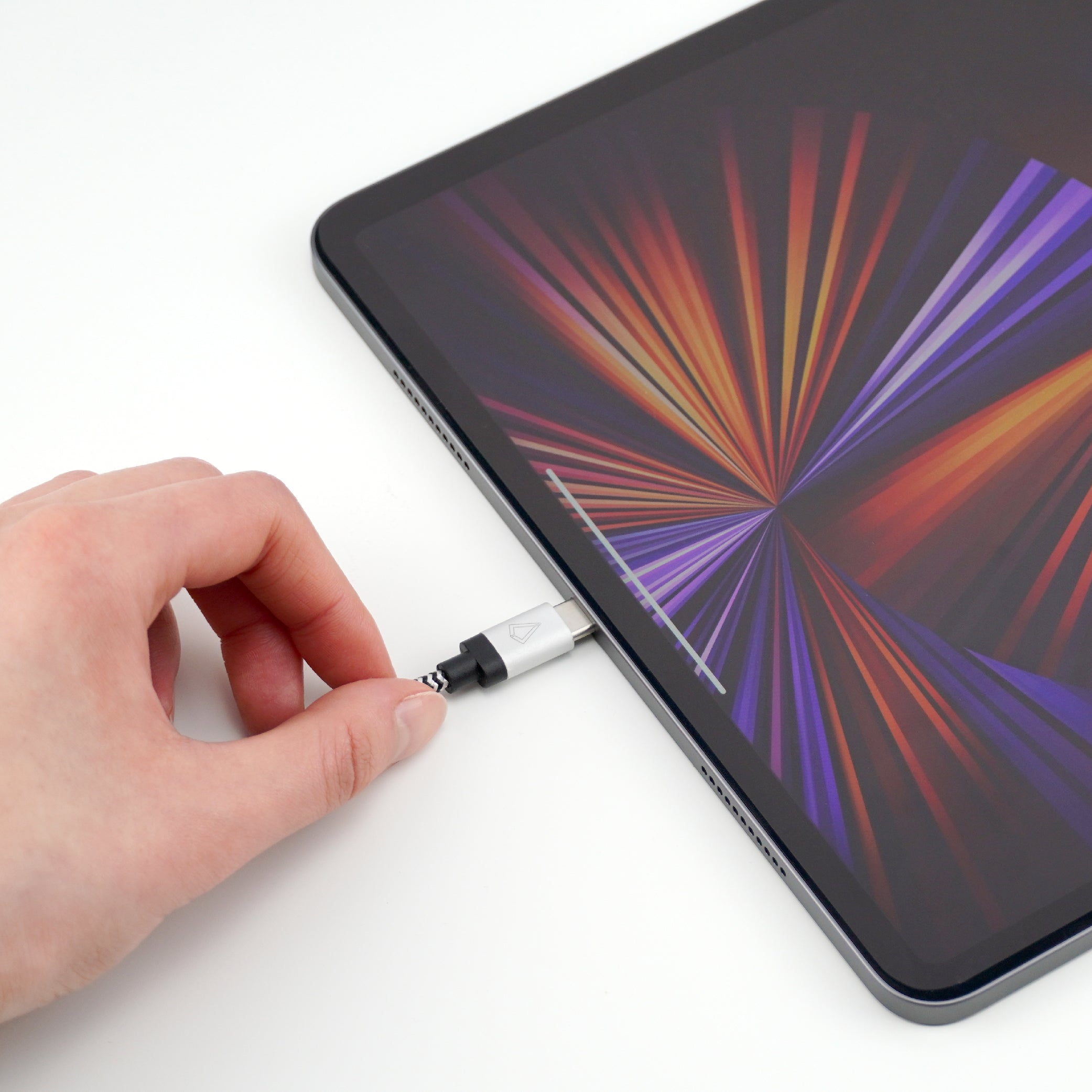 1 ft Braided Cable (USB-A to USB-C Cable)