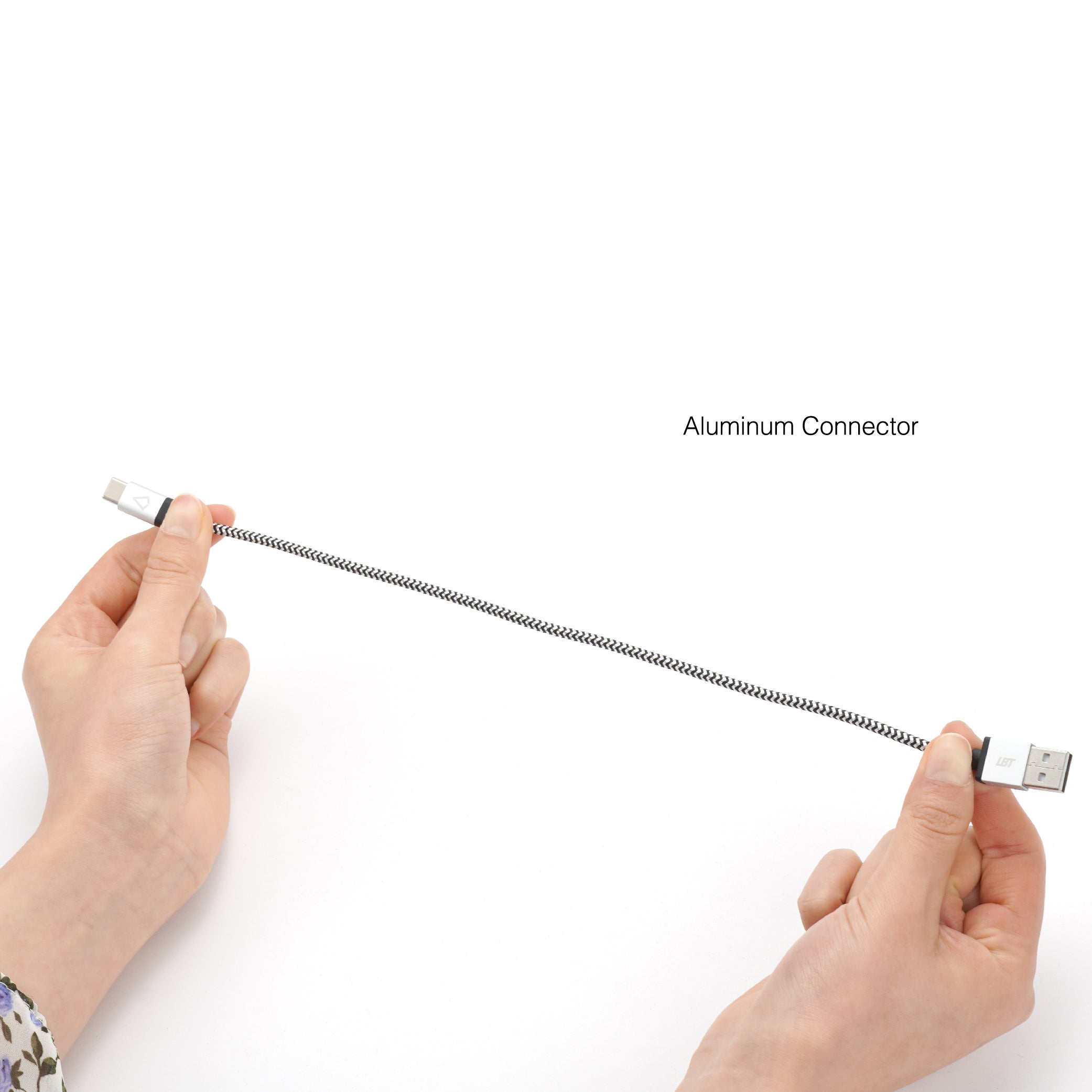 1 ft Braided Cable (USB-A to USB-C Cable)