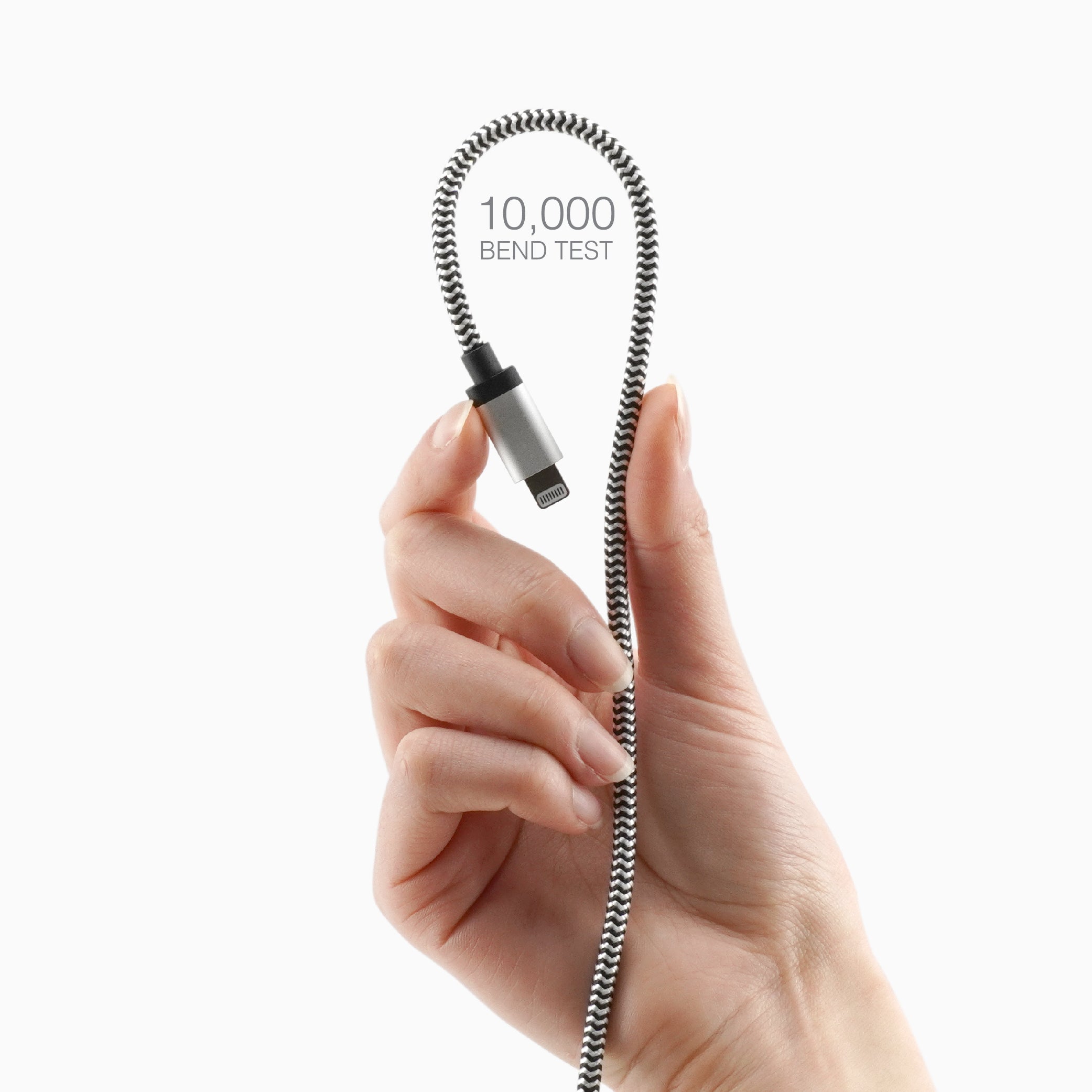 1 ft Braided Cable (USB-C to Lightning Cable)