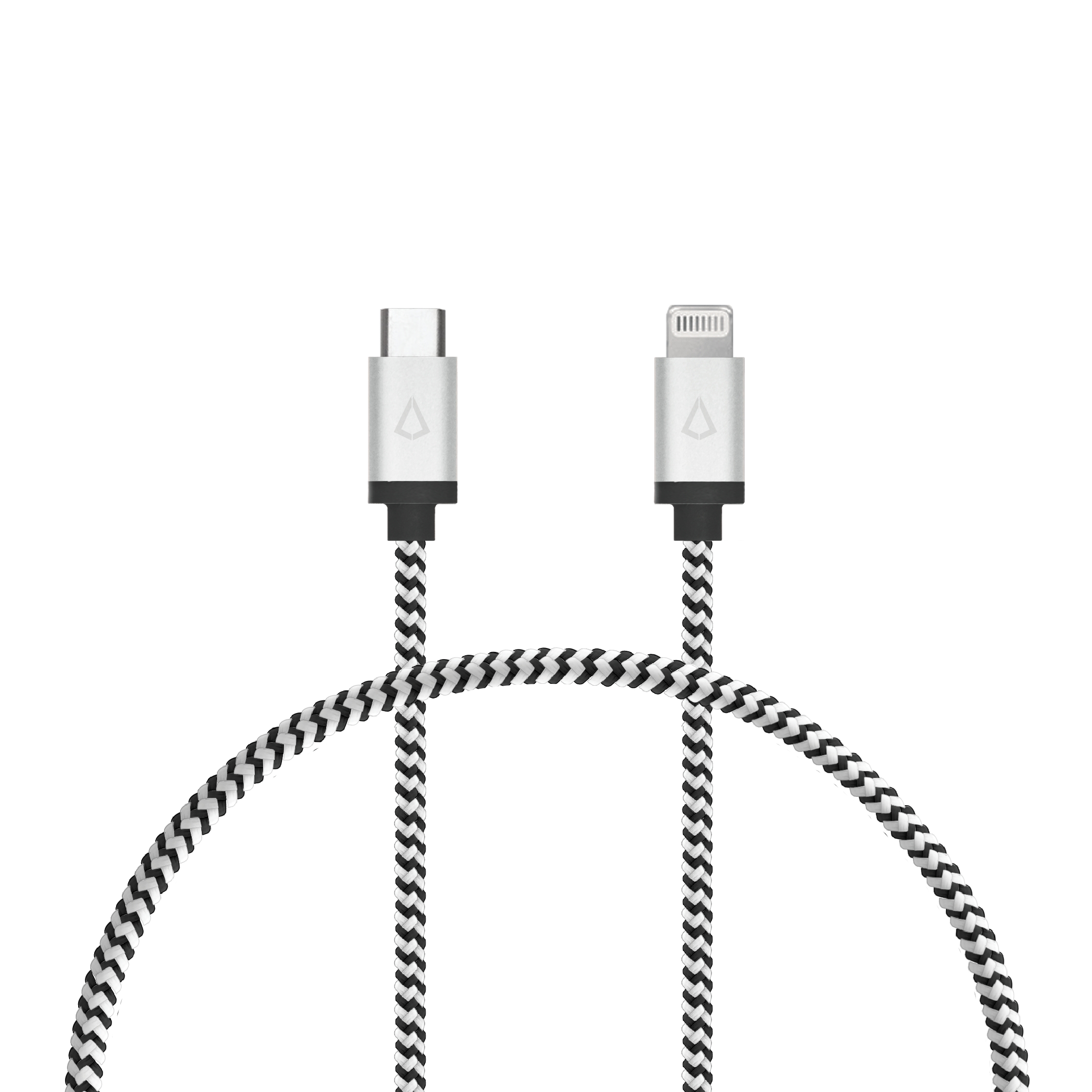 1 ft Braided Cable (USB-C to Lightning Cable)