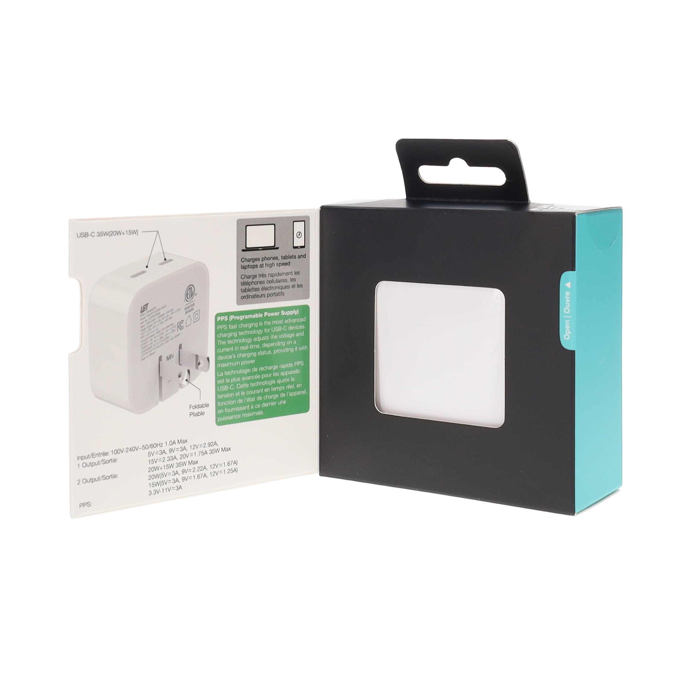 35W Dual-Port GaN PD Wall Charger (MiNi)
