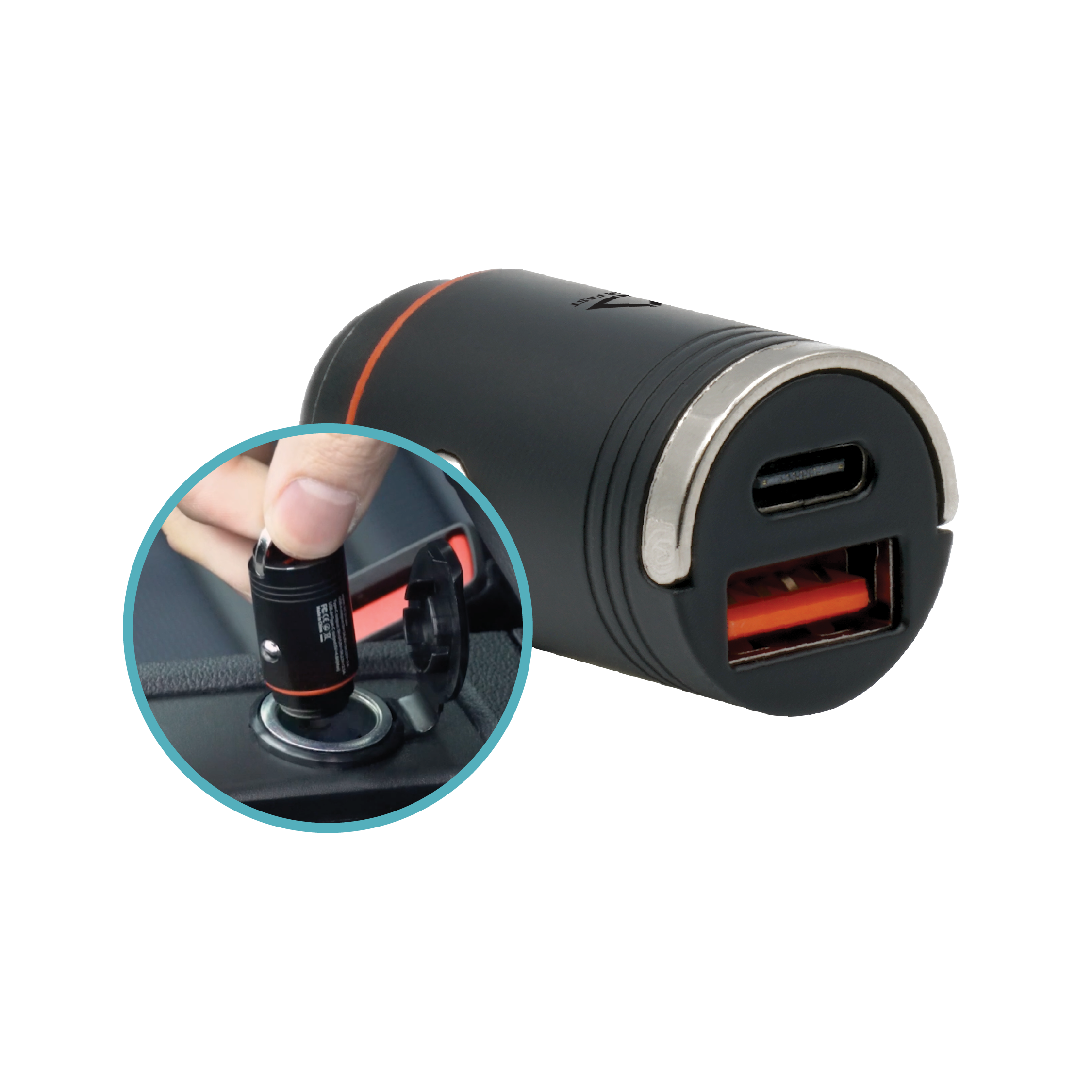 30W Dual Port PD Car Charger