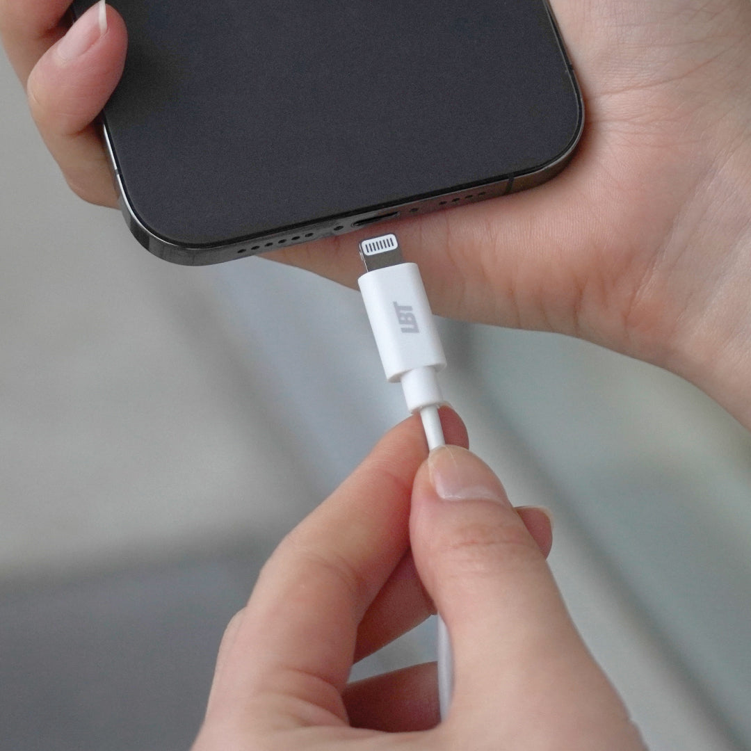 4 Ft. PVC White Cable (USB-A to Lightning)
