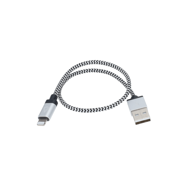 1 ft Braided Cable (USB-A to Lightning Cable)