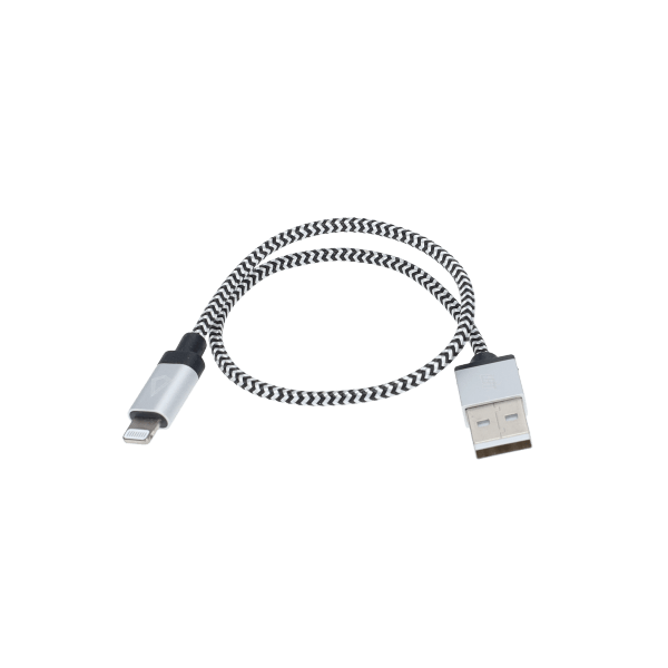 1 ft Braided Cable (USB-A to Lightning Cable)