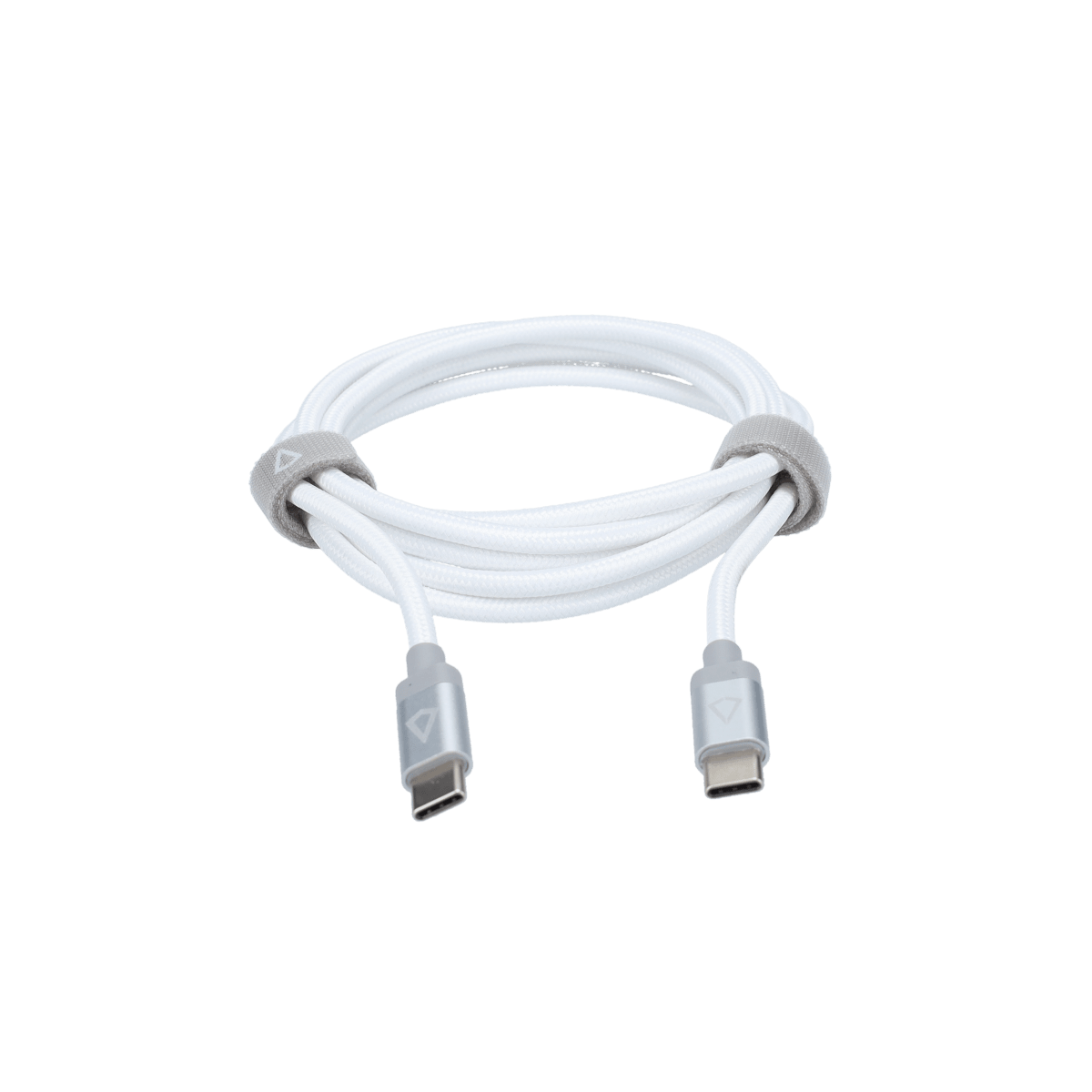 5 Ft. Braided White Cable (USB-C to USB-C)