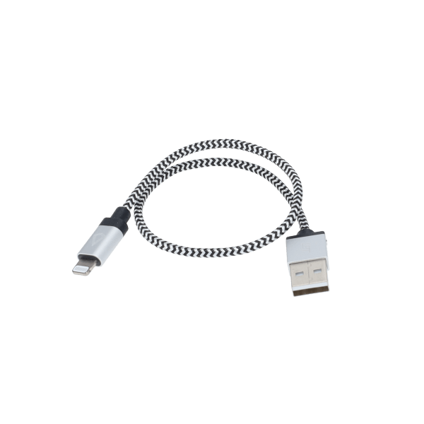 1 ft Braided Cable (USB-A to Lightning Cable)