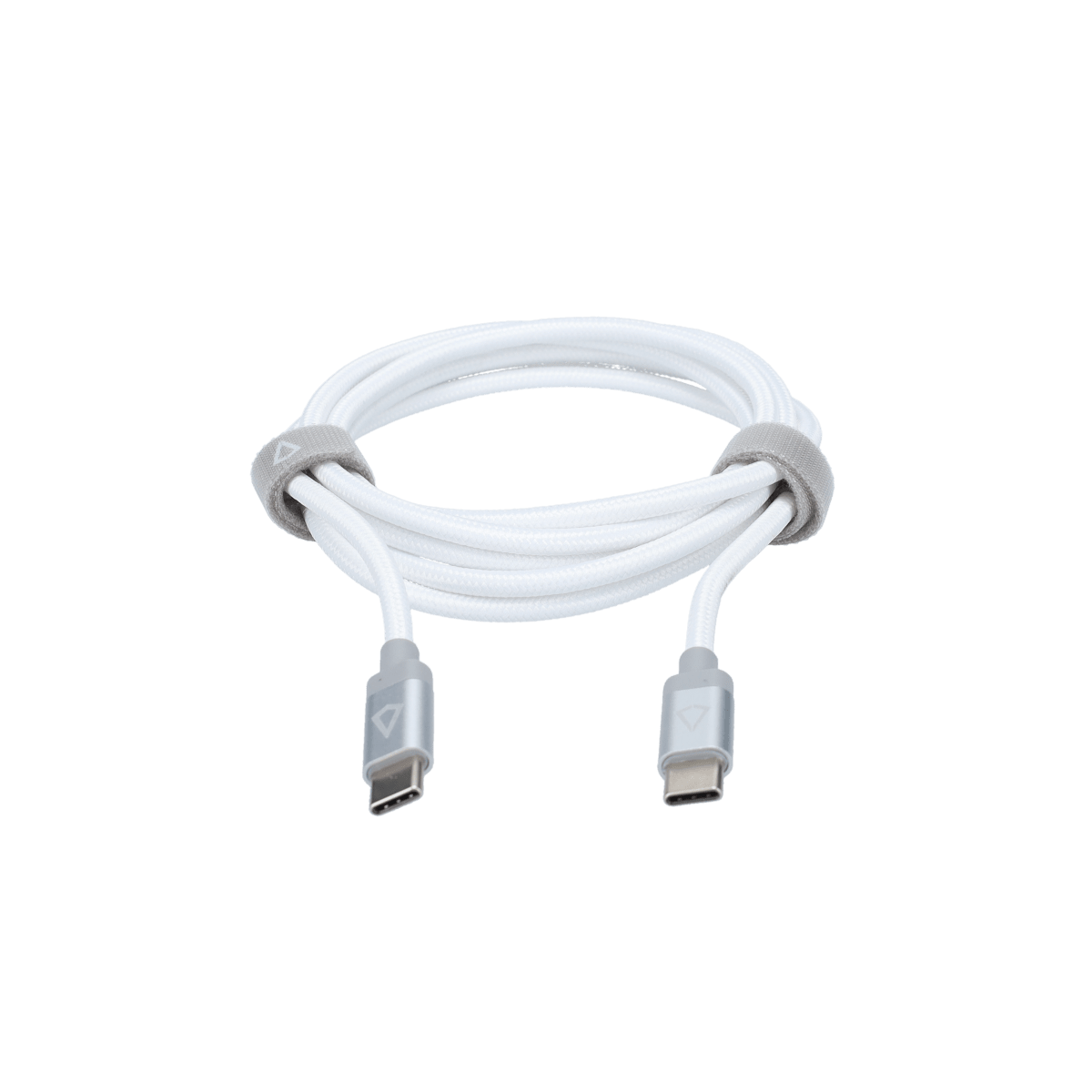 5 Ft. Braided White Cable (USB-C to USB-C)