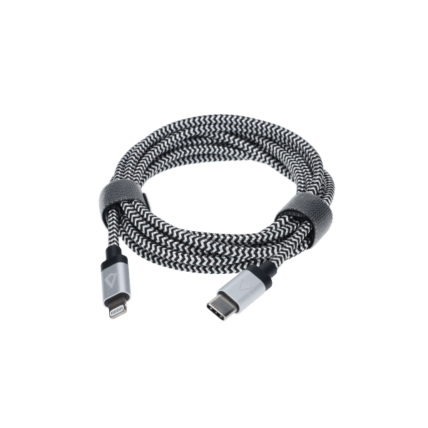 7 Ft. Braided Cable (USB-C to Lightning Cable)