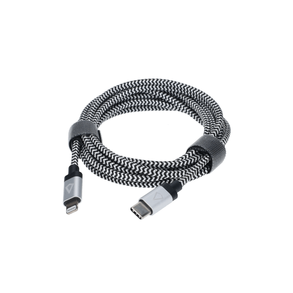 7 Ft. Braided Cable (USB-C to Lightning Cable)