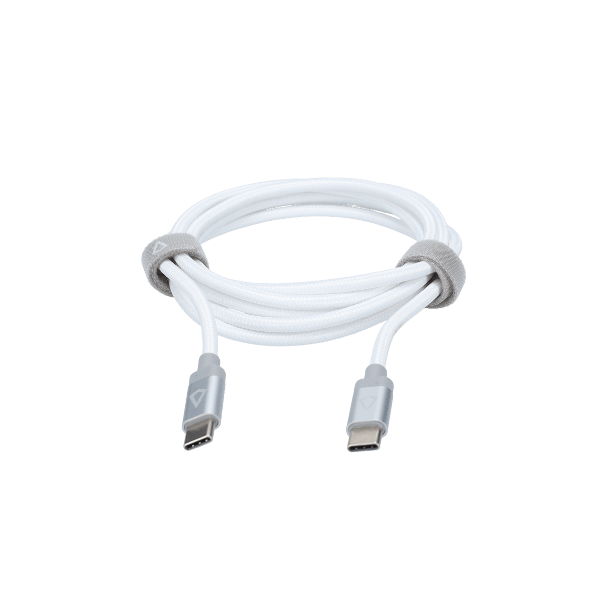 5 Ft. Braided White Cable (USB-C to USB-C)