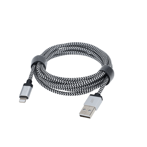 7 Ft. Braided Cable (USB-A to Lightning Cable)