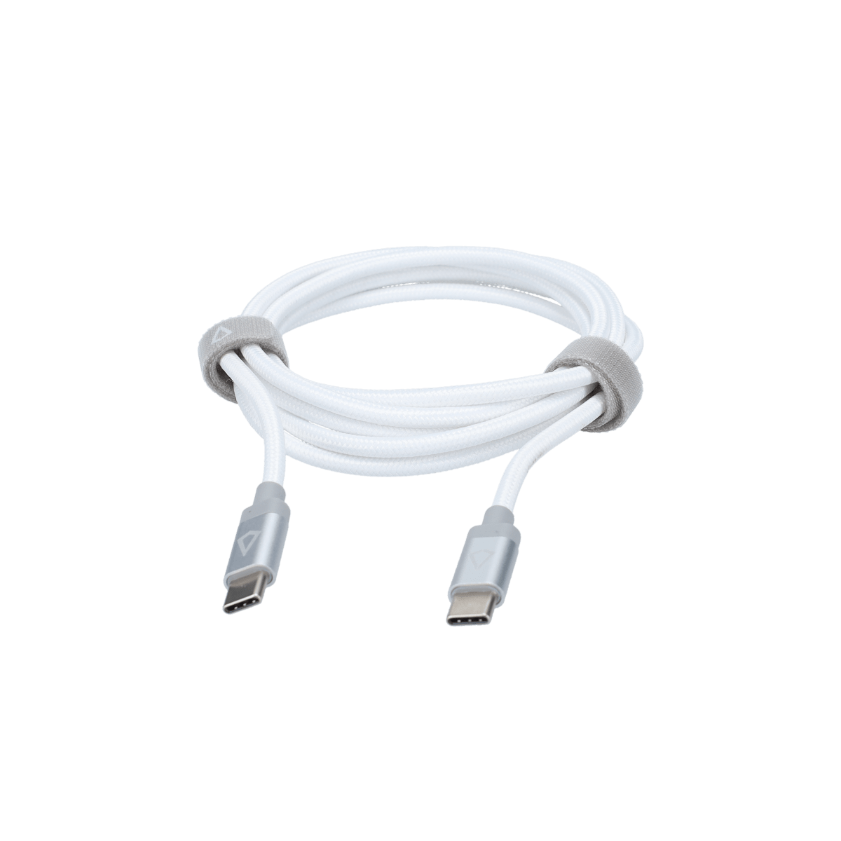 5 Ft. Braided White Cable (USB-C to USB-C)