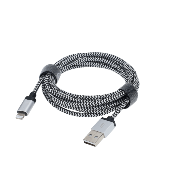 7 Ft. Braided Cable (USB-A to Lightning Cable)