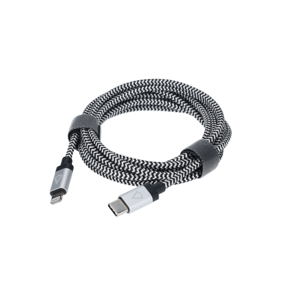 7 Ft. Braided Cable (USB-C to Lightning Cable)