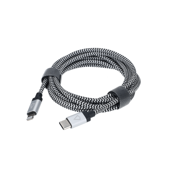 7 Ft. Braided Cable (USB-C to Lightning Cable)