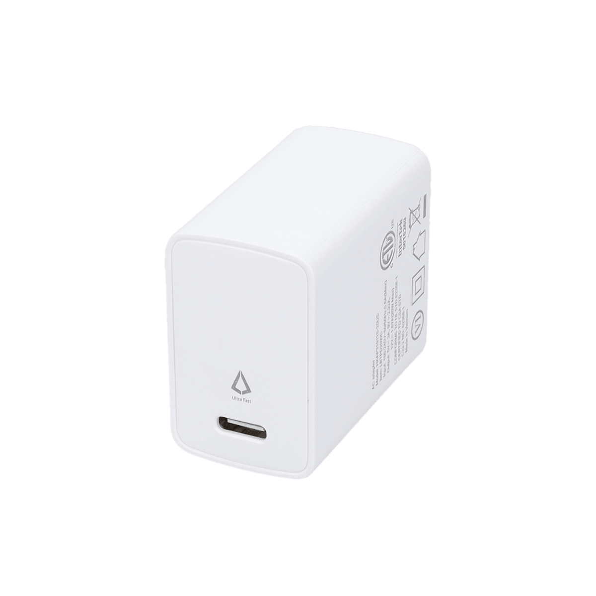 20W PD Wall Charger with 5 Ft Braided Cable (USB-C to USB-C)