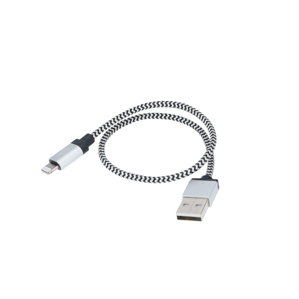 1 ft Braided Cable (USB-A to Lightning Cable)
