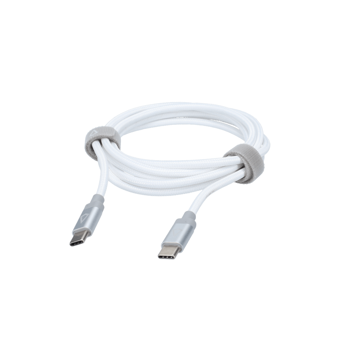 5 Ft. Braided White Cable (USB-C to USB-C)