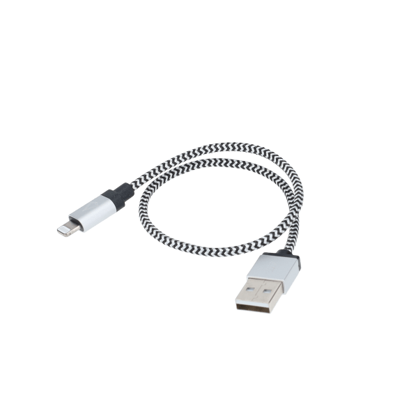 1 ft Braided Cable (USB-A to Lightning Cable)