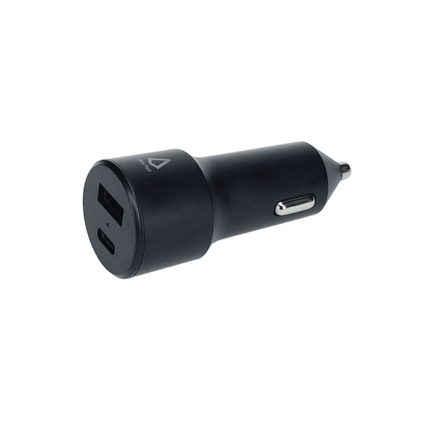 20W Dual Port Car Charger with 4ft Cable (USB-C to C)