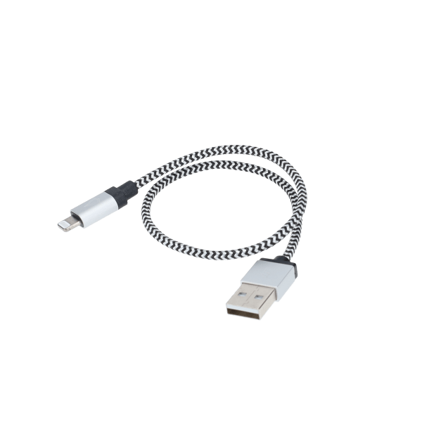1 ft Braided Cable (USB-A to Lightning Cable)