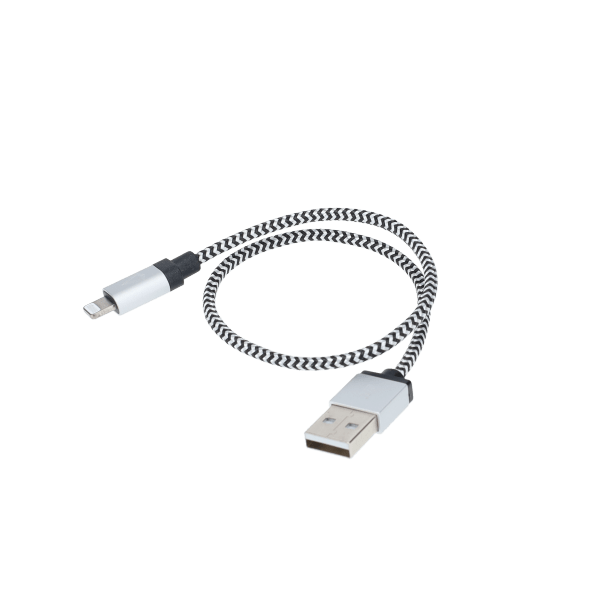 1 ft Braided Cable (USB-A to Lightning Cable)