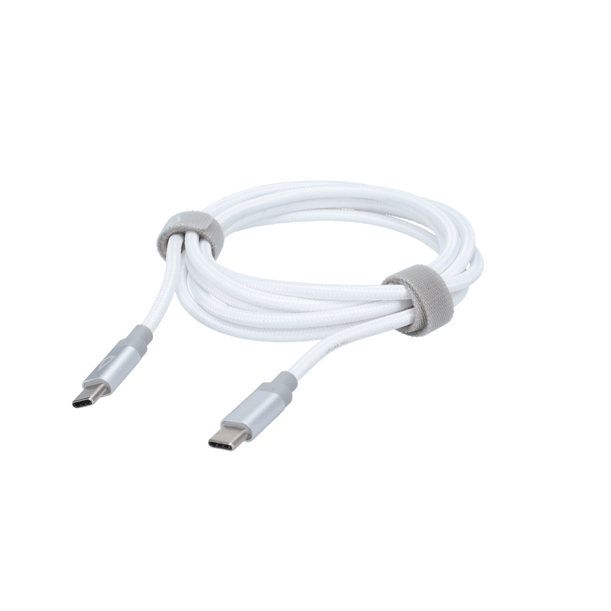 5 Ft. Braided White Cable (USB-C to USB-C)