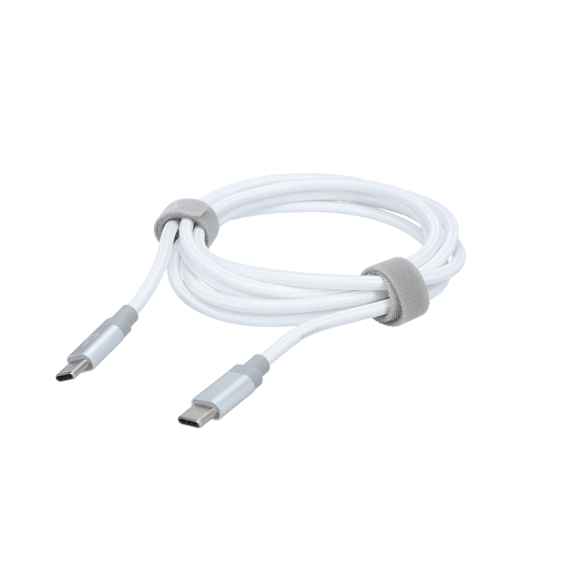5 Ft. Braided White Cable (USB-C to USB-C)