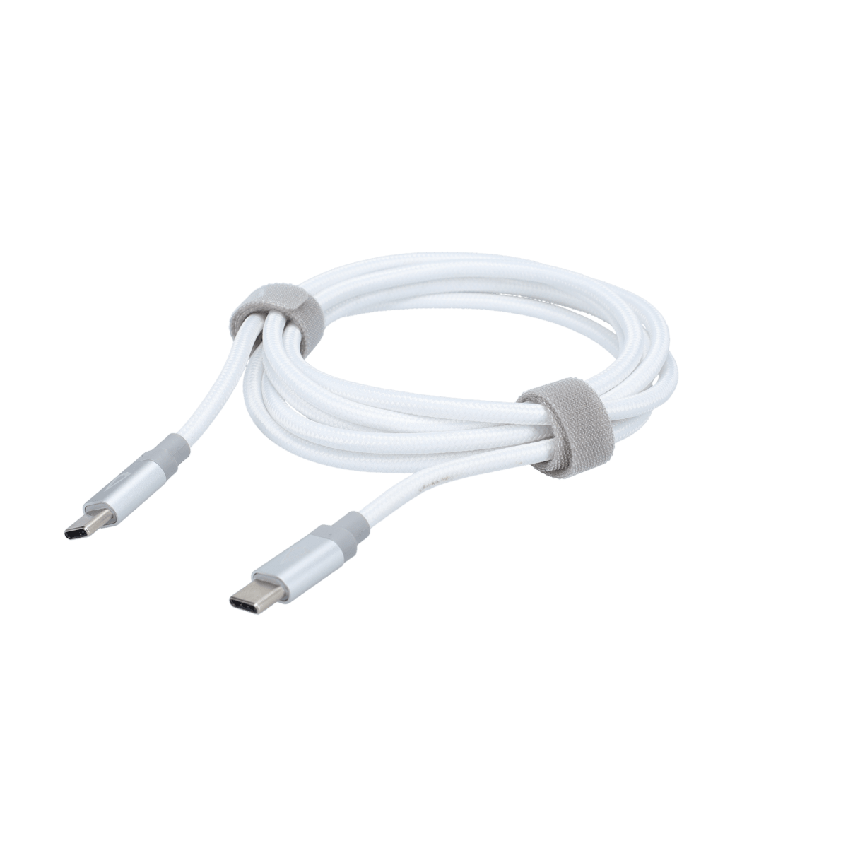 5 Ft. Braided White Cable (USB-C to USB-C)