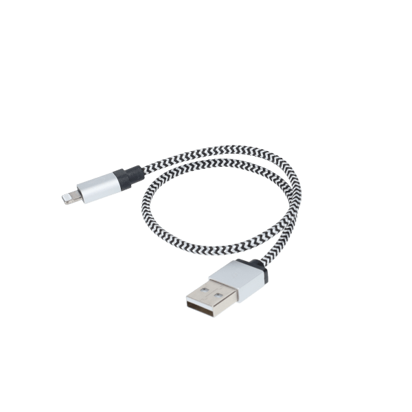 1 ft Braided Cable (USB-A to Lightning Cable)