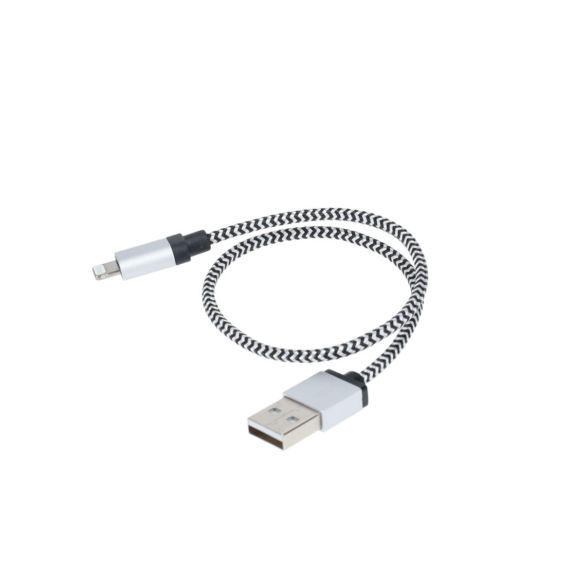 1 ft Braided Cable (USB-A to Lightning Cable)