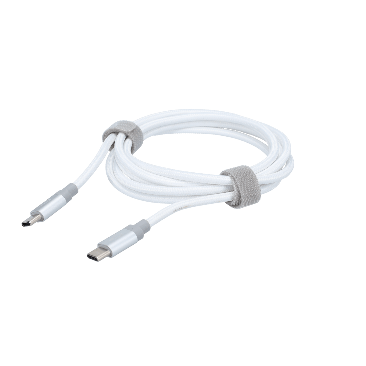 5 Ft. Braided White Cable (USB-C to USB-C)