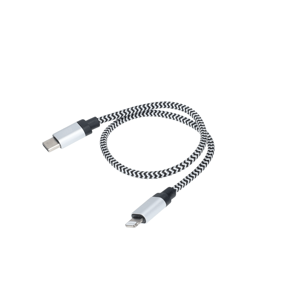 1 ft Braided Cable (USB-C to Lightning Cable)