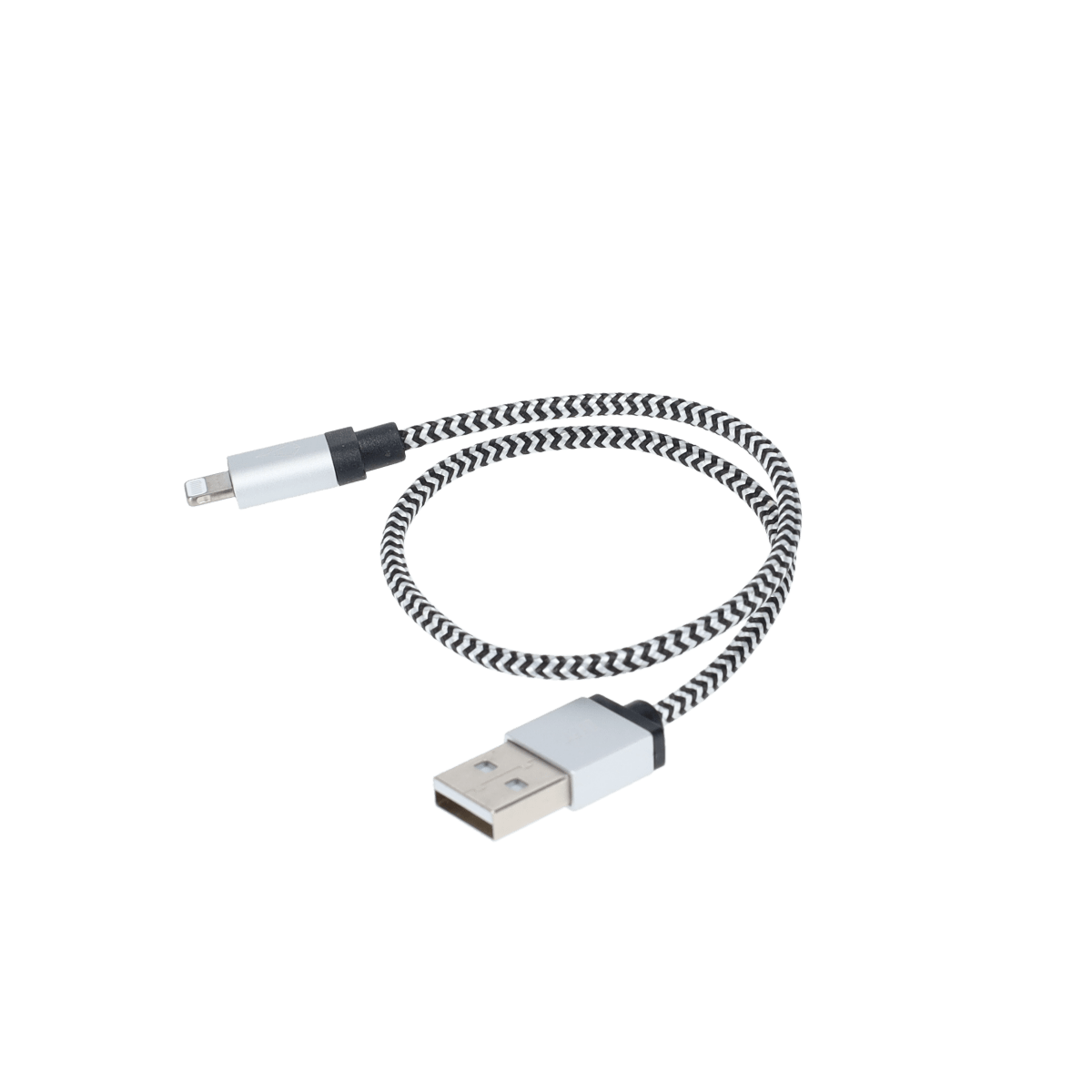 1 ft Braided Cable (USB-A to Lightning Cable)
