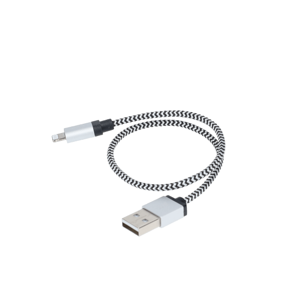 1 ft Braided Cable (USB-A to Lightning Cable)
