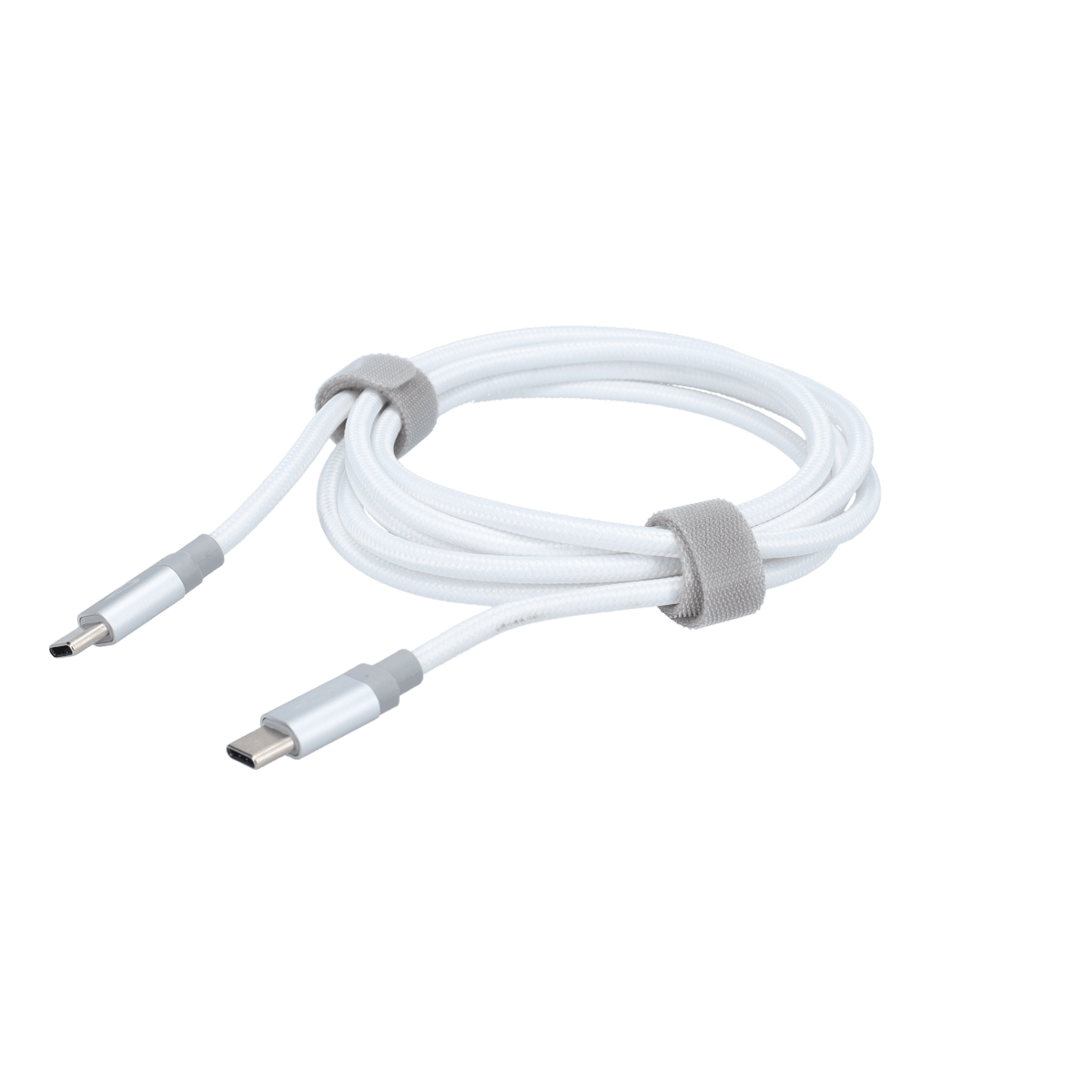 5 Ft. Braided White Cable (USB-C to USB-C)