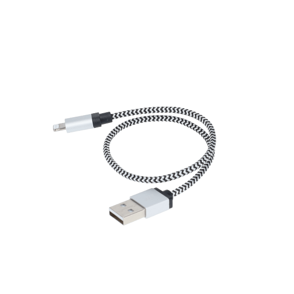 1 ft Braided Cable (USB-A to Lightning Cable)