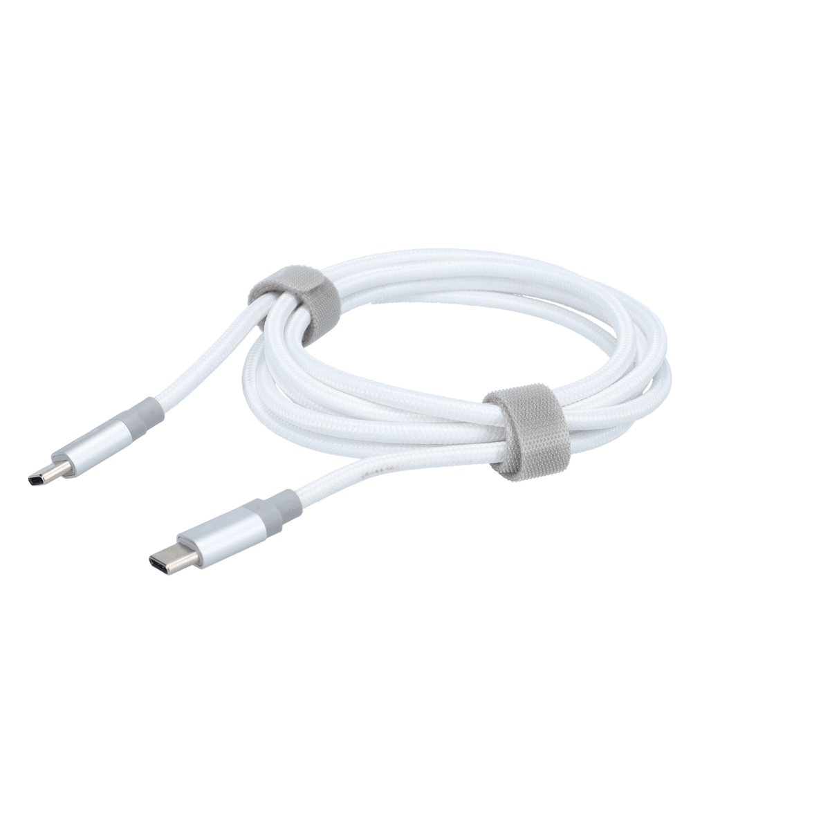5 Ft. Braided White Cable (USB-C to USB-C)