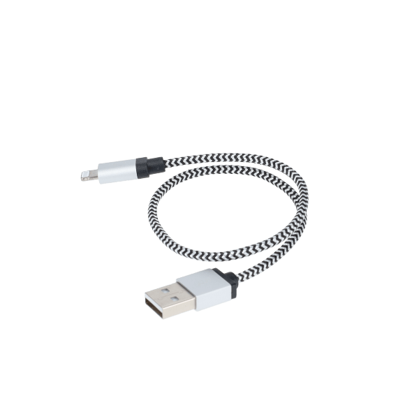 1 ft Braided Cable (USB-A to Lightning Cable)