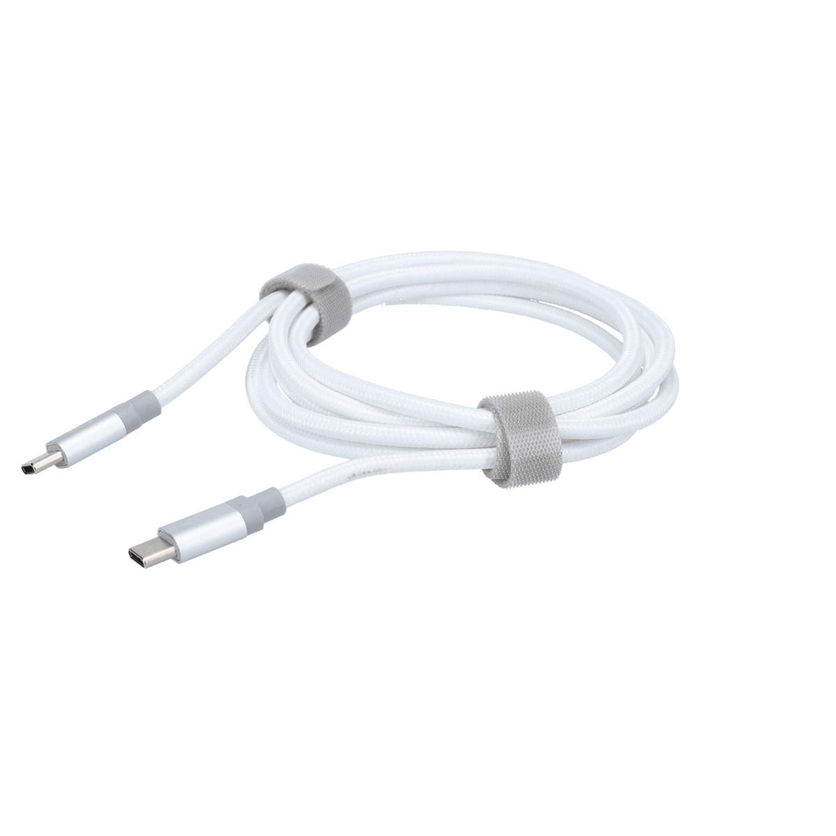 5 Ft. Braided White Cable (USB-C to USB-C)