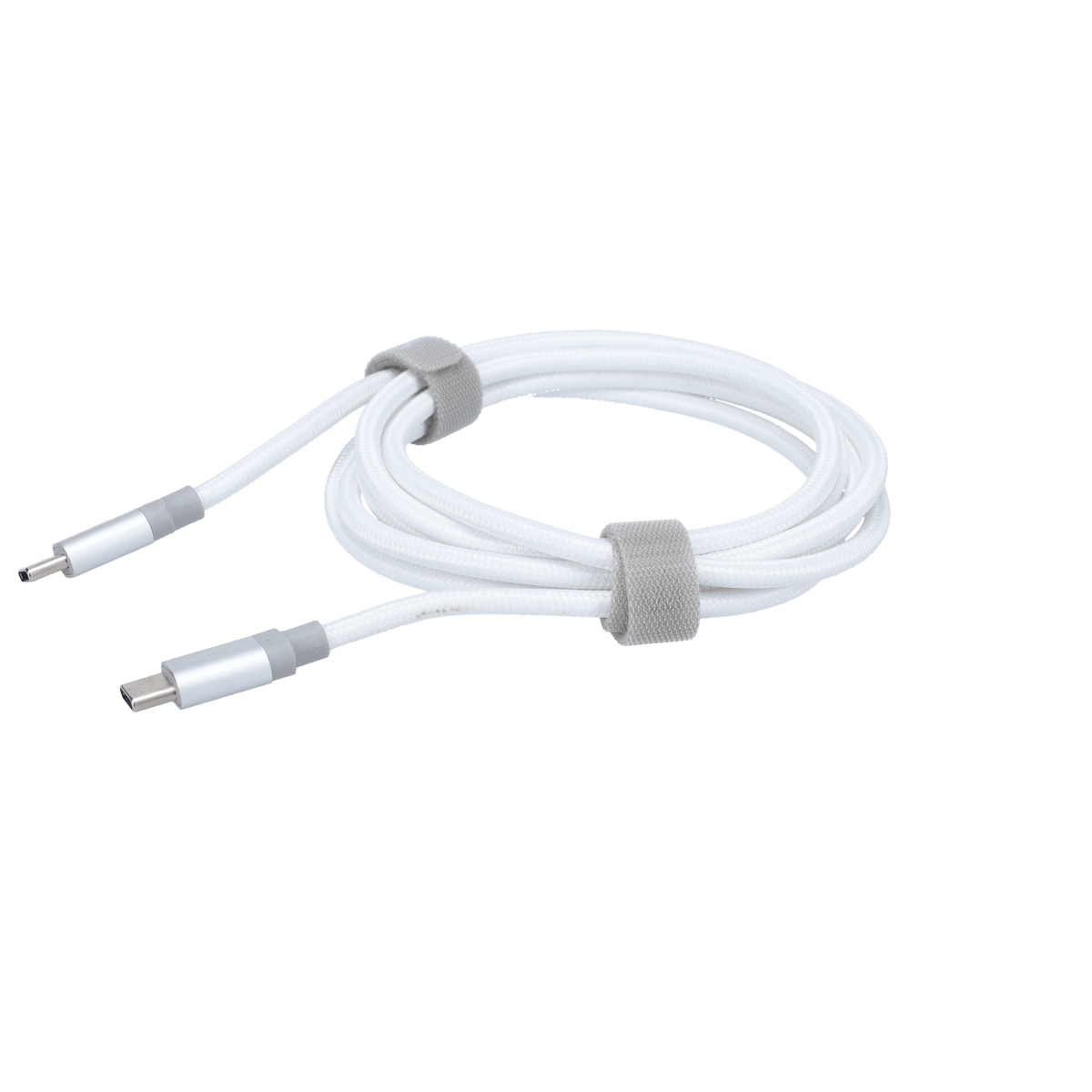 5 Ft. Braided White Cable (USB-C to USB-C)