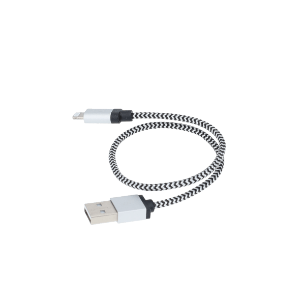 1 ft Braided Cable (USB-A to Lightning Cable)