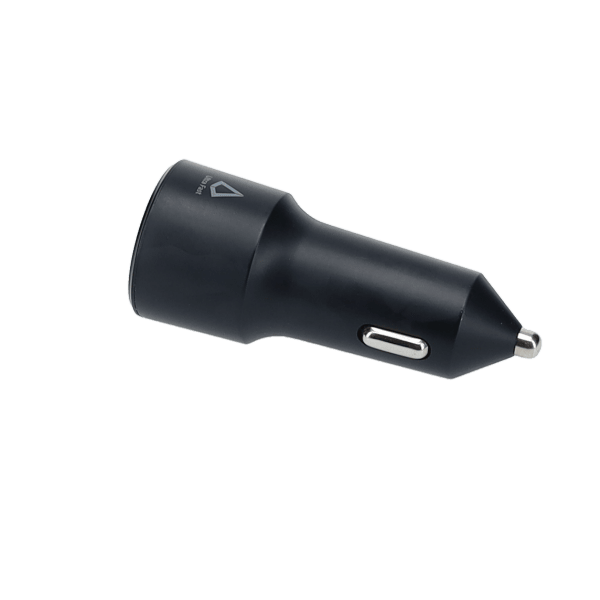 20W Dual Port Car Charger with 4ft Cable (USB-C to C)