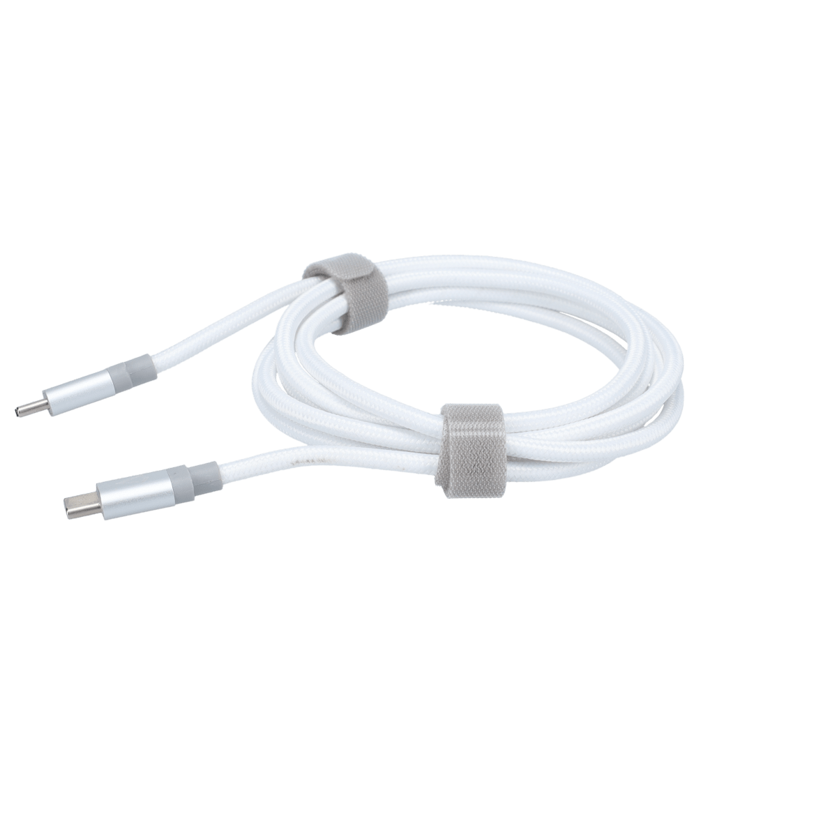 5 Ft. Braided White Cable (USB-C to USB-C)