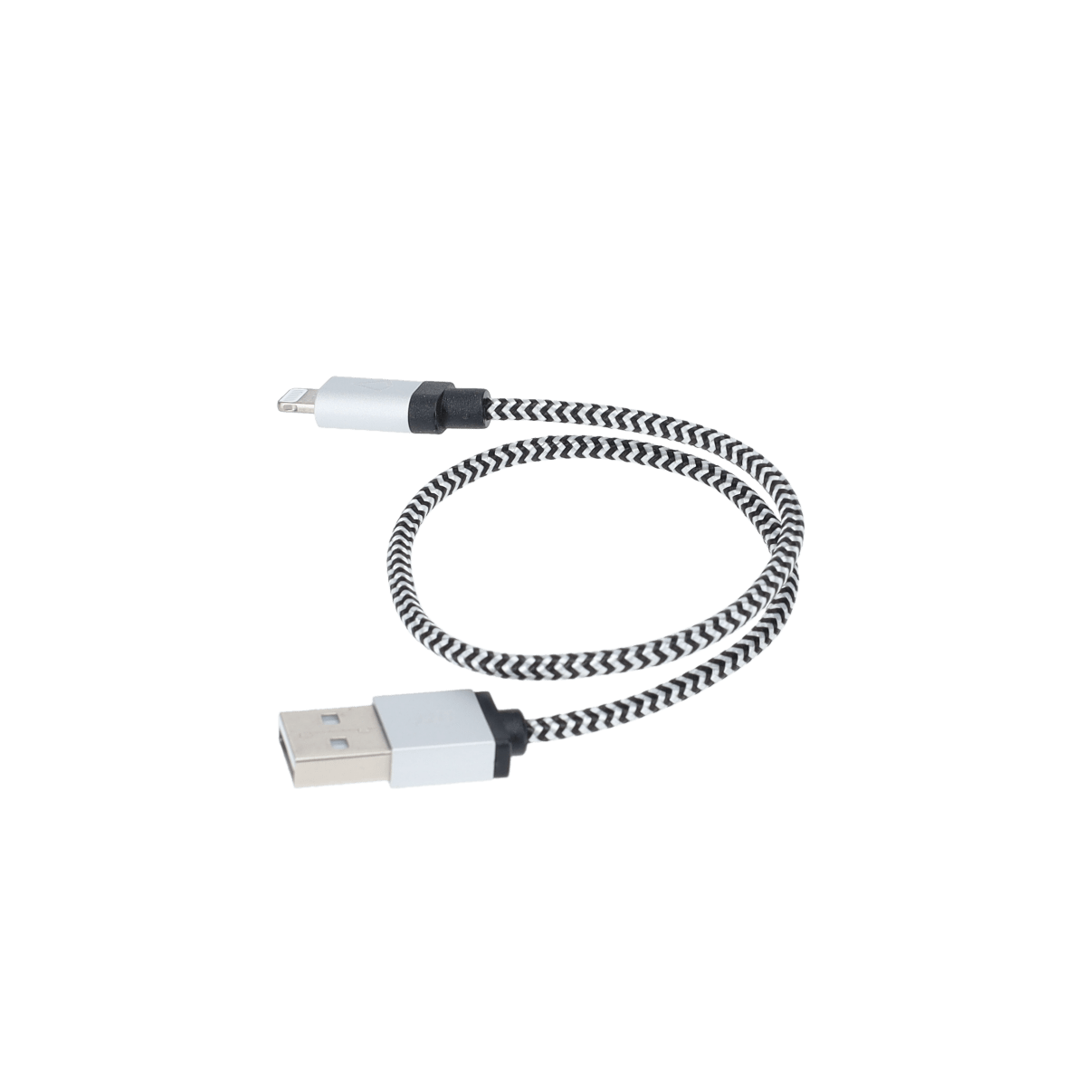 1 ft Braided Cable (USB-A to Lightning Cable)