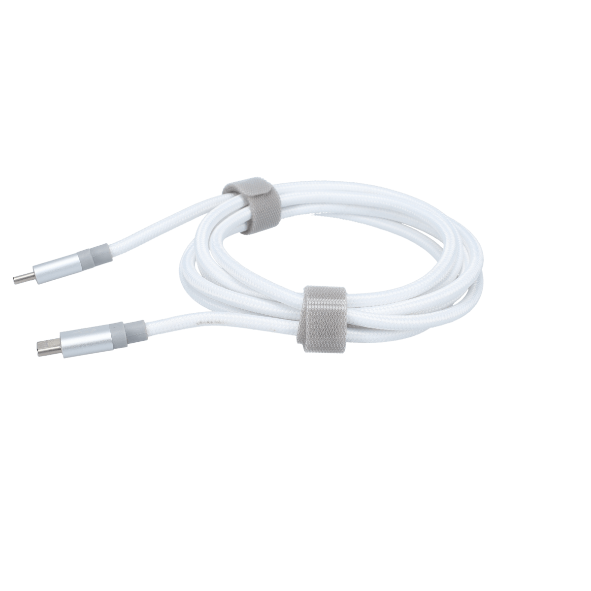 5 Ft. Braided White Cable (USB-C to USB-C)