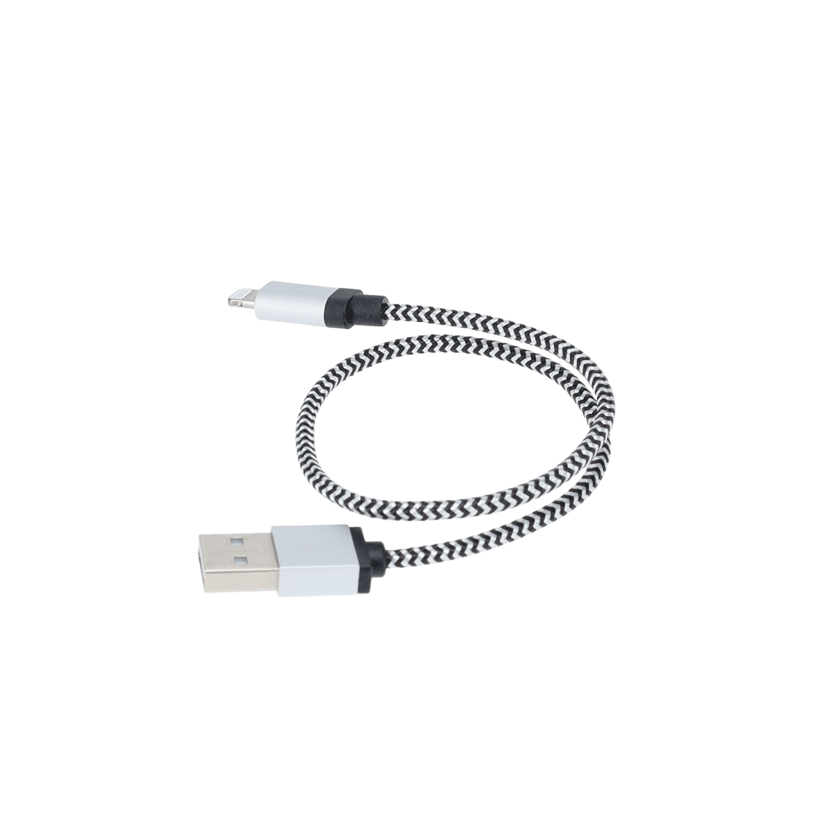 1 ft Braided Cable (USB-A to Lightning Cable)